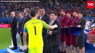 El mensaje de Diego Maradona a Claudio Bravo: 