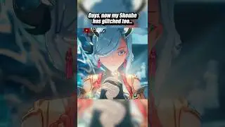 GUYS, NOW MY SHENHE HAS GLITCHED... #shenhe #genshinimpact