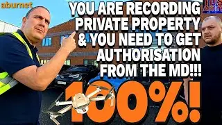 IT'S 'NOT ALLOWED' TO FILM BUILDINGS FROM A PUBLIC ROAD (apparently). #auditing #drones #clash