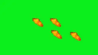 Realistic Fire Falling HD  Green Screen VFX