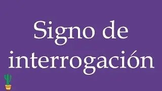 How to Pronounce ''Signo de interrogaci&oacute;n'' (Question Mark) Correctly in Spanish 🇲🇽