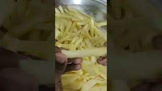 making of Crispy potato chips #food #review #video #youtube #shorts
