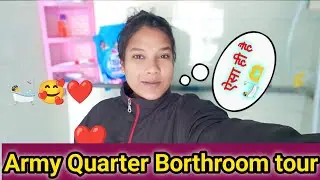 Army Quarter Borthroom tour 🛀🤪 || #vlog #gadgets #aesteic @Tudumvlogs 