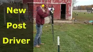 Gas Powered Post Driver - Using It For The First Time