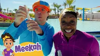 Blippi and Meekah's Pirate Sink or Float | Water Play Video | Educational Videos for Kids