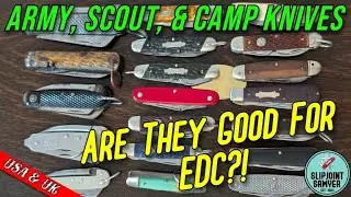 Army, Scout, & Camp Knives, are they a good EDC alternative to a Swiss Army Knife?!