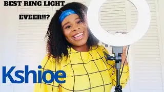 Kshioe  &ldquo;Affordable&rdquo; Dimmable RING LIGHT || REVIEW + SET UP