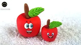 Clay Apple | Kids Video | Clay Art | School Project 🥰🍎💕