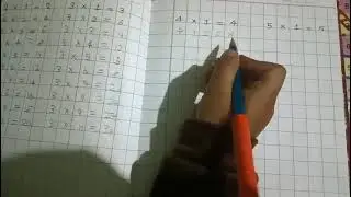 Write the table 2 to 5  @Learnwithdakshu2021
