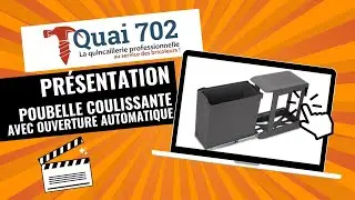 Poubelle coulissante 30L avec ouverture automatique &ndash; Compacte et pratique | Zoom produit avec Lucie