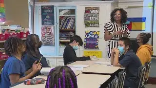 April's Teacher of the Month loves working in her home neighborhood of Back of the Yards