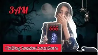 Calling hunted numbers at 3am | horror challenge #comedy #horror @Areeshaabrar123