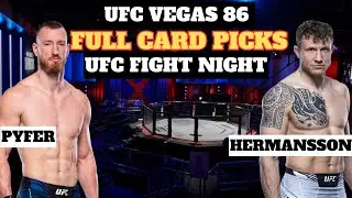 Early Full Card Predictions for UFC Fight Night: Hermansson vs. Pyfer