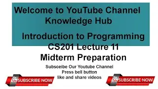 cs201 Lecture 11