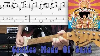 Castles Made Of Sand - Jimi Hendrix Cover | Guitar Tab | Tutorial | Lesson