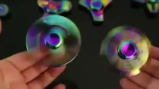 Rainbow Fidget Metal Spinner Colorful Finger Spinners High Speed Hand