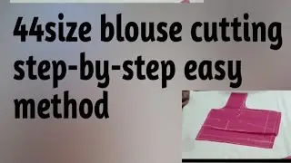 48size blouse cutting step-by-step easy method stitching#tanvi #stitching 