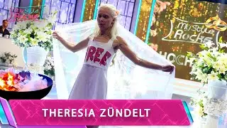 Kleid brennt! Theresia legt Feuer