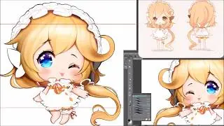 [ CLIP STUDIO PAINT SPEEDPAINT] Vie - The life spirit [Chibi Commission]