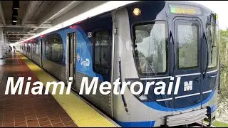 Miami Metrorail ride from Brickell to Miami International Airport