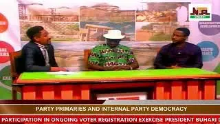 ISSUES OF THE MOMENT/ TOPIC: PARTY PRIMARIES AND INTERNAL PARTY DEMOCRACY. 22ND JUNE,2022