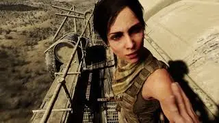 Metro Exodus - The Caspian: Anna Hates the Desert, Car Drives To Village Train Ride Cutscene (2019)