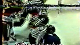 Dec 14, 1990 Jeff Odgers vs Steve Herniman Kansas City Blades vs Milwaukee Admirals IHL