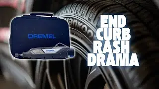 How to Fix Curb Rash DIY | Wheel Rim Repair Tutorial 2025 | Dremel 8240 Step-by-Step Guide