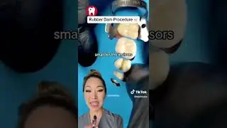 Процедура установки раббердама #раббердам #стоматолог #далласскийстоматолог