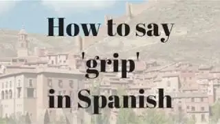 How to say 'grip' in Spanish