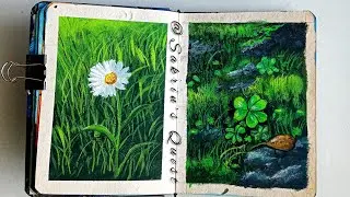 How to Paint a Beautiful Daisy | Easy Gouache Flower painting Tutorial | Sakrin's Quest