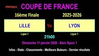 LILLE - LYON: Round of 32 French Cup 2025/2026