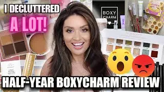 HALF YEAR REVIEW OF BOXYCHARM/IPSY ... I DECLUTTERED A LOT...👀