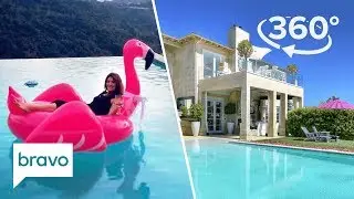 360 VR Exclusive: Lisa Vanderpump Reveals Pool Where Lala Skinny Dipped | Villa Rosa, Part 3 | Bravo