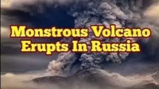 Шивелуч: мощный вулканический взрыв и молния, облако пепла высотой 15 км, Камчатка, Россия