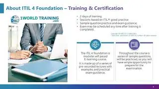 ITIL® 4 Foundation Introduction by Stuart Rance | ITIL Certification | AXELOS | 1WorldTraining.com