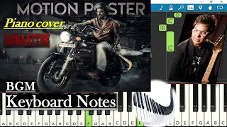 ANNAATTHE Motion Poster BGM Keyboard Notes (piano cover) | Rajinikanth | D Imman