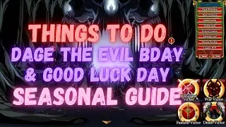 AQW Dage the Evil Birthday & Good Luck Day Season Guide #84