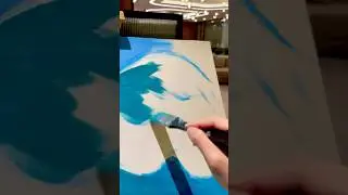 The only thing I like #painting #art #canvaspainting #acrylicpainting #waves