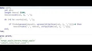 Removing Duplicates in comma-separated values within a string