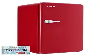 VEVOR Mini Fridge 3.2 Cu.Ft Single Door Compact Refrigerator with Adjustable Temperature