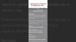 ROBLOX DE MIER- 👺 #roblox #suspension  #robloxdemier-