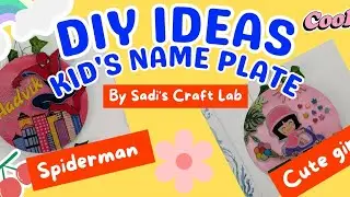 Room Decoration Ideas: Personalized Nameplate #craftingideas #nameplates #diy #creativediy 