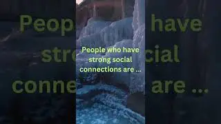 People who have strong social connections are&hellip;. #shorts #social