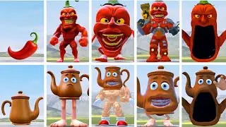 EVOLUTION OF ALL PEPPERDINDUN VS TATATA SAHUR ITALIAN AI BRAINROT MEMES in Garry's Mod