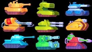 Tank Stars All Tanks Max Level Gameplay!