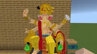 Ganpati Bappa aagman in Minecraft #minecraft #ganeshji #ganeshbhagwan #ganpati #gaming 