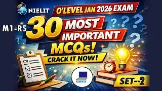 M3-R5 Python LIVE Class 🔥| Set 2  | 30 Hard MCQs | O Level Exam Trending Questions