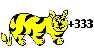How to Draw a Tiger Using Number 333 🐯 | Easy & Creative Drawing Trick🥰
