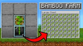 Minecraft ZERO TICK Bamboo Farm in Bedrock Edition 1.21 (MCPE/Xbox/PS5/Nintendo Switch/Windows10)